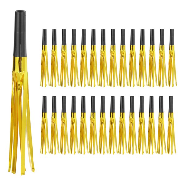 PATIKIL 60 Pcs Noise Makers, Metallic Fringed Noise Makers Party