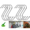 10x New Chrome S Hooks for Butcher Kitchen Rack, PAN
