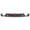 Promrmr Rear Bumper Lip Diffuser Splitter With Brake Light Black