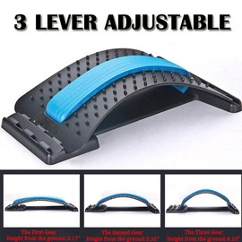 MOHAK Back Massager Lumbar Support Stretcher Relaxation Mate Spinal Pain Relieve Chiropractor