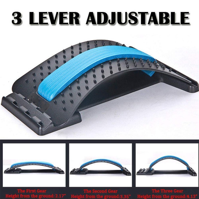 MOHAK Back Massager Lumbar Support Stretcher Relaxation Mate Spinal Pain