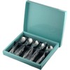 Nagao Tsubame Sanjo Flower Cutlery, Coffee Spoon, Pansies, Set of