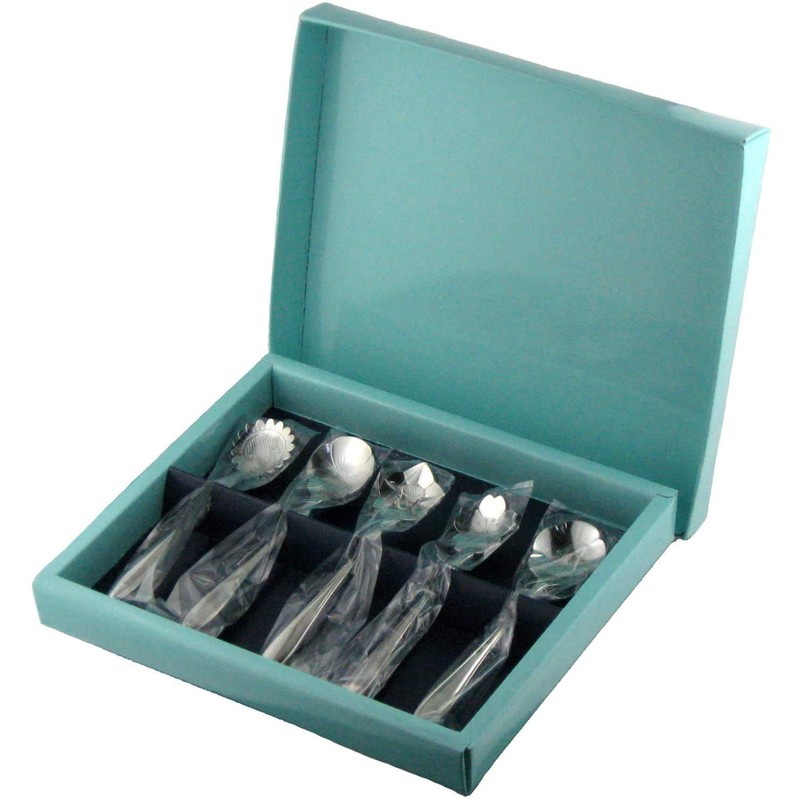 Nagao Tsubame Sanjo Flower Cutlery, Coffee Spoon, Pansies, Set of