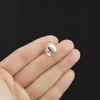 Bohemian Findings 4 Fortune Cookie Antique Silver Tone Charms 3D