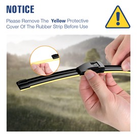 ICEXSNOW® Silicone Windshield Wiper Blades Replacement for Nissan Rogue 2023-2014 Pathfinder 2021-2013 Automotive Replacement Windshield Wiper Blades Silicone(26"/17"/12" Front Rear Wiper Blade Set)