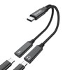 TRANLIKS USB C Splitter, 2-in-1 Adapter USB C with PD