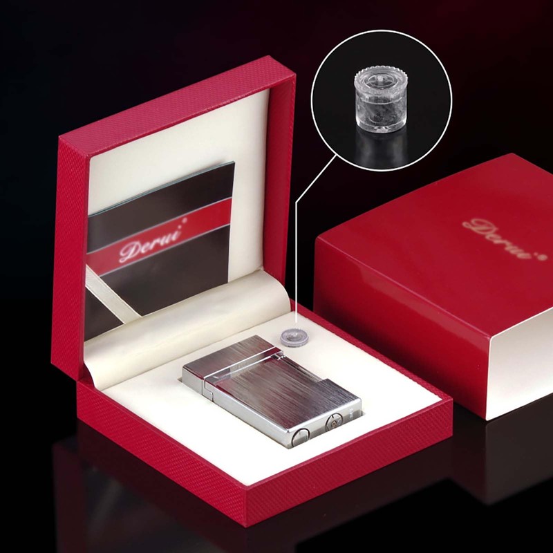 SNYYIAI Classic Lighter, Butane Brushed Metal Lighter, Side Slide Lgnition
