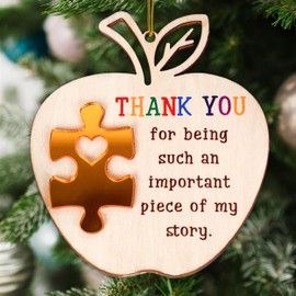 Teacher Ornament 2024, Teacher Appreciation Gifts, Thank You Gift for Teacher, Thanksgiving Gift for Teacher, Retirement Gifts for Women Coworker, Teacher Retirement Gift, Teacher Christmas Ornament