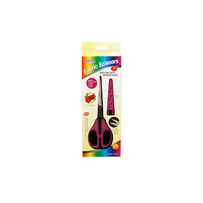 Sew Creative Fabric Scissors 7"-Serrated