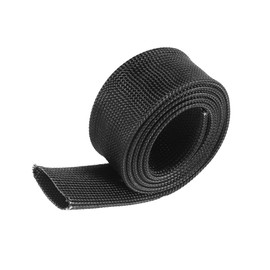 Motoforti Fiberglass Heat Wire Shield Sleeve Heat High Temp Shield Adjustable Heat Shield 3.2ft 20mm 3/4" Black for Car Wire Protection Long-lasting