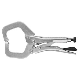 Truper PPP-6R, Pinza de presión tipo "C" de 6", con mordaza fija