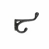 Dulton S255-92ABK Iron Parts, Wall Hook, Antique Black, Height 3.0