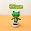Cute Frog Solar Powered Dancing Swinging Animated Bobble Dancer Toy