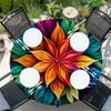 Outdoor round tablecloth with elastic band, diameter 44 inches (110
