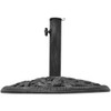 vidaXL 26.5lb Round Umbrella Base for Outdoor, Deck, Patio Parasol