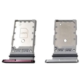 Fosa Reemplazo de la Bandeja de la Ranura de la Tarjeta Sim, S22 Ultra Card Holder 5G Phone Dual Sim Card Slot Card Holder para Galaxy S22 Ultra 5G White Red