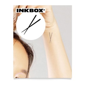 Inkbox Temporary Tattoos, Semi-Permanent Tattoo, One Premium Easy Long Lasting, Water-Resistant Temp Tattoo with For Now Ink - Lasts 1-2 Weeks, Itadakimasu, 2 x 2 in