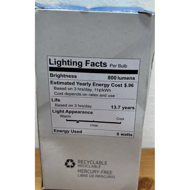 Feit Electric GU24 A19 2 PIN LED Dimmable 800 Lumens