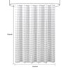 AooHome Black and White Extra Long Shower Curtain, Polyester Durable
