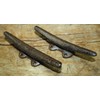 Vintage 2 Cast Iron Antique Style Boat Cleats Coat Hooks
