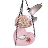 Outdoor Hanging Double-Layer Bird Feeder, Outdoor Hanging Bird Bathtub, Double-Layer