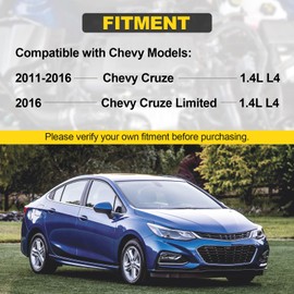 6 Pcs Engine Radiator Coolant Hose, Heater Hose, PCV Pipe, Coolant Inlet & Outlet Pipe Set Compatible with Chevy Cruze 2011-2016 1.4L Replace # 13251447 13251435 13291779 94543097 25193343 55596898