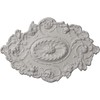 Ekena Millwork CM30SGUWF Strasbourg Ceiling Medallion, 30 1/2"W x 20"H x 1 1/2"P, Hand-Painted Ultra Pure White
