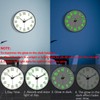 Mabpedo Glow in The Dark Wall Clock, 8" Silent Non-Ticking