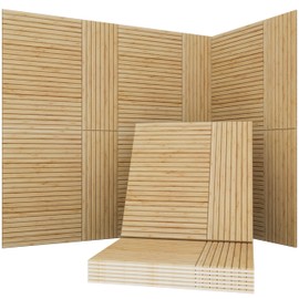 Soon Global Acoustical Wall Panels, 6-Piece 23.62 X 23.62 Inches Art Acoustic Panels, Decorative Acoustic Panels, Acoustic Wall Panels, Sound Absorbing Wall Art, Zen Split