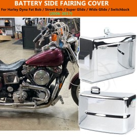 Unbranded Motor Left Right Battery Side Fairing Cover For Harley Dyna FXDF FXDB FXD FXDC