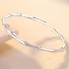 WPPHXY 925 Sterling Silver Bracelets Open Adjustable Bangle Bracelet Teardrop