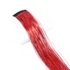Mcoser 12PCS Red Hair Tinsel Extensions,Clip in Hair Tinsel,Sparkle Glitter
