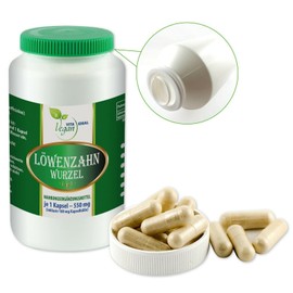 VITAIDEAL VEGAN® "SPAT-POT" Dandelion Root (Traxacum Officialae) 2 x 360 Vegetable Capsules 550 mg Each Pure Natural without Additives