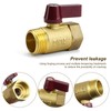 CBLDF Shut-off Valve 1/2 Inch, Pack of 2 Brass Stopcock,