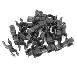 X AUTOHAUX 20pcs Car Plastic Fasteners Oil Pipe Clip Retainer 13.3x39mm