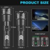 Garberiel Super Bright 900000Lumens XHP160 LED Flashlight Rechargeable Powerful Zoom