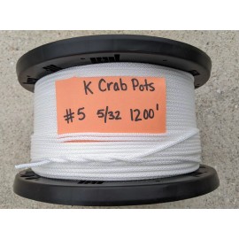 Loctite 1200 Ft - #5 - 5/32" Loctite Rope for Crab Traps Trotline Commercial Crabbing