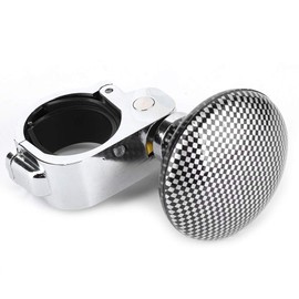 Car Steering Wheel Knob, Universal Car Steering Wheel Knob Power Ball Auxiliary Booster Grip Control (Carbon Fibre)