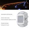 Solar Deck Lights Silver Aluminium Alloy High Brightness LED Solar