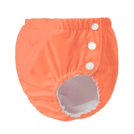 Durio Reusable Swim Diapers Washable Baby Swim Diaper Unisex Infant Toddler Swimming Diapers A Orange 3 Months