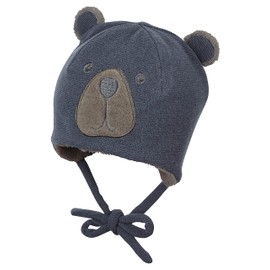 Sterntaler Baby Boys Hat Baby Hat Bear Face, blue