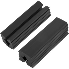 Golf Club Grips Set of 2 Club Grips Replacement Kit Shaft Protector Rubber Golf Club Grip Putter Vise Clamp Easy to Use Durable Club Outdoor Fun Black