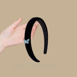 EZ PEACH Headband Hair Band, Hair Accessory, Women's, Formal Velour, Wide, Korean Glossy, Sparkling and Shiny, Head Access, Hair Accessories, Daily, Hair Accessories, Cute, Bangs, Hair Closure, Hair