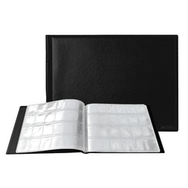 Larius Coin Album for 240 Coins, Commemorative Coins, 2 Euro Coins, Storage, Scrapbook (Black)