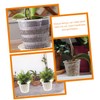 Outanaya 6pcs Breathable Plastic Orchid Pots with Drainage Portable Flower