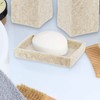 Natural Stone Effect Soap Dish Holder Cup Dispenser Tray