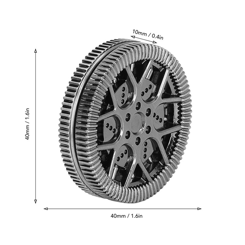 Hollow Hub Pattern ADHD Haptic Coin Portable Magnetic Anxiety Stress