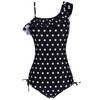 qyqkfly Girls Polka Dot Beach Sport One Shoulder One Piece