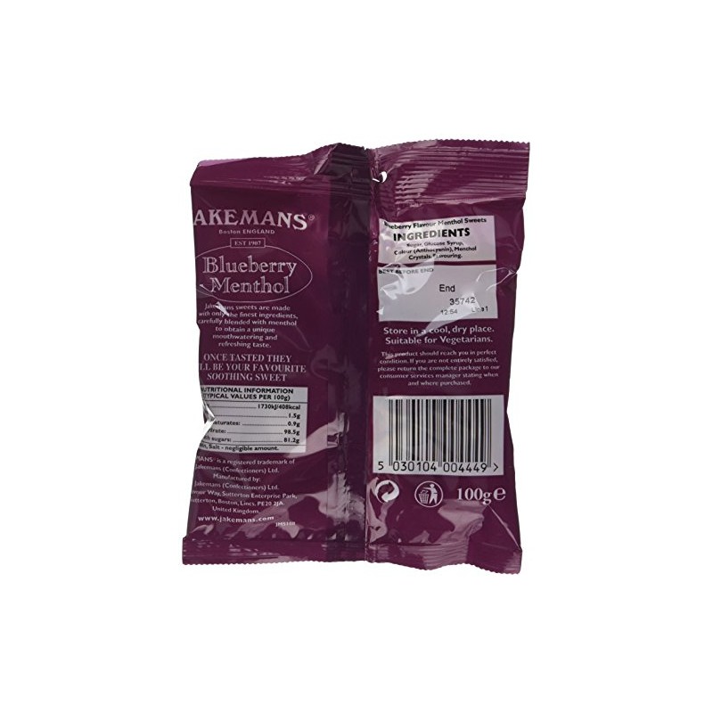 Jakemans Blueberry Bags, 100 g