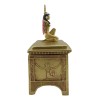 Ebros Egyptian Isis With Open Wings Golden Jewelry Box Statue